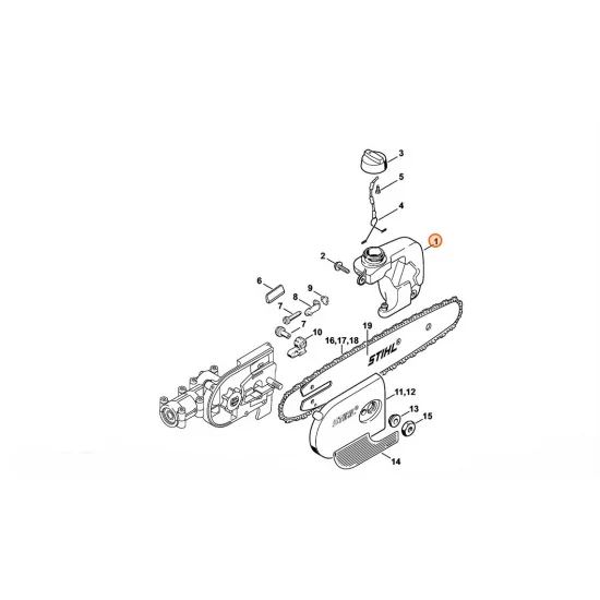 STIHL  Zbiornik oleju 4138 350 4400
